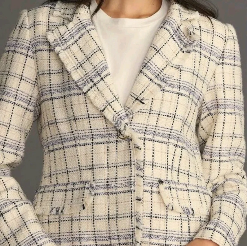 Anthropologie Tweed Dickie Blazer - Picture 3 of 14